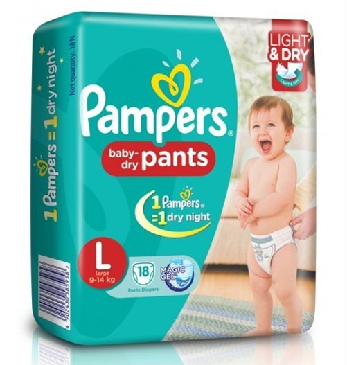 pampers dry pants large price