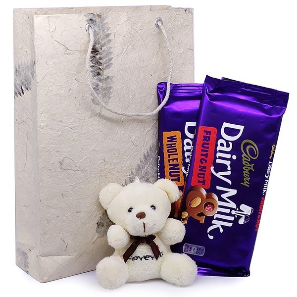 teddy with dairy milk